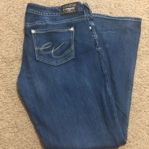 Express Stella Thick Stitch Low Rise Barely Boot